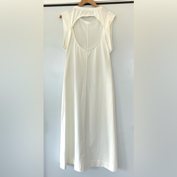 NWOT Free People Beach Simone Midi Dress Womens Medium Off White Cut Out Back - Picture 4 of 14